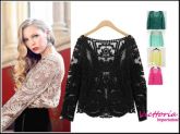 Blusa em Renda Floral   01